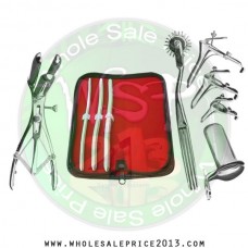  Hegar uterine dilator 3 pieces set, 7-8, 9-10, 11-12, pinwheel,mathieu, grave 3pcs, collin small